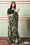 Manika By Vallabhi Brasso Digital Printed Party Wear Sarees Wholesale Shop In Surat